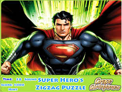 Super Hero’s Zigzag Puzzle